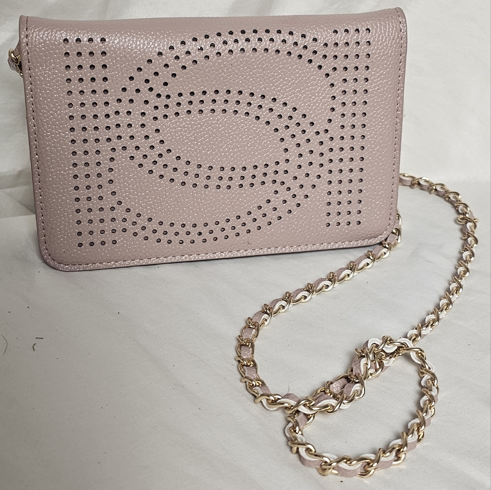 Chanel Pink Leather Chain Bag